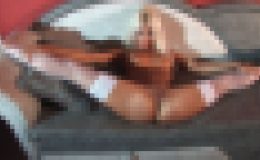 Flexible Blonde Teen Girl Naked and Doing Splits