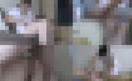 顔出し、介護士さんに身体を拭いてもらいます（別アングル）